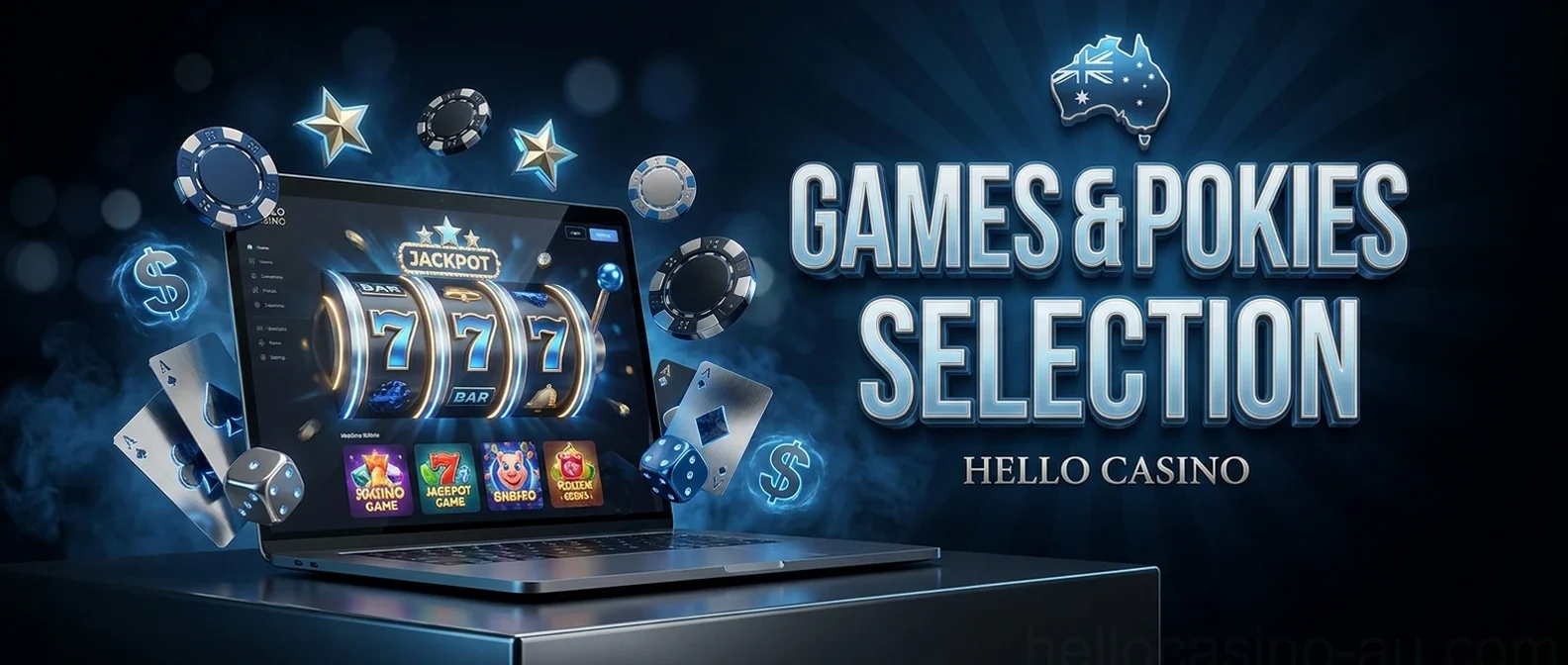 Games & Pokies Selection